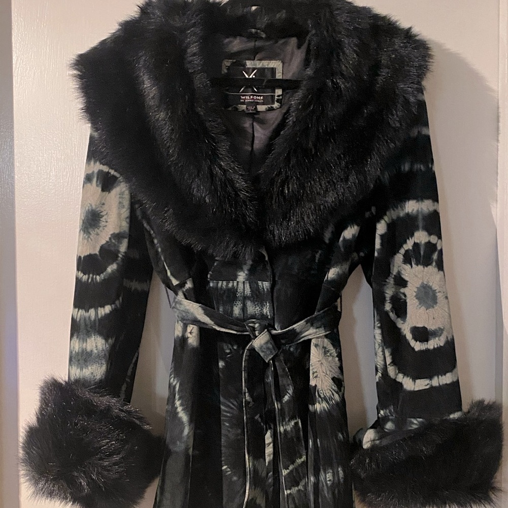 Tye-Dye leather Coat